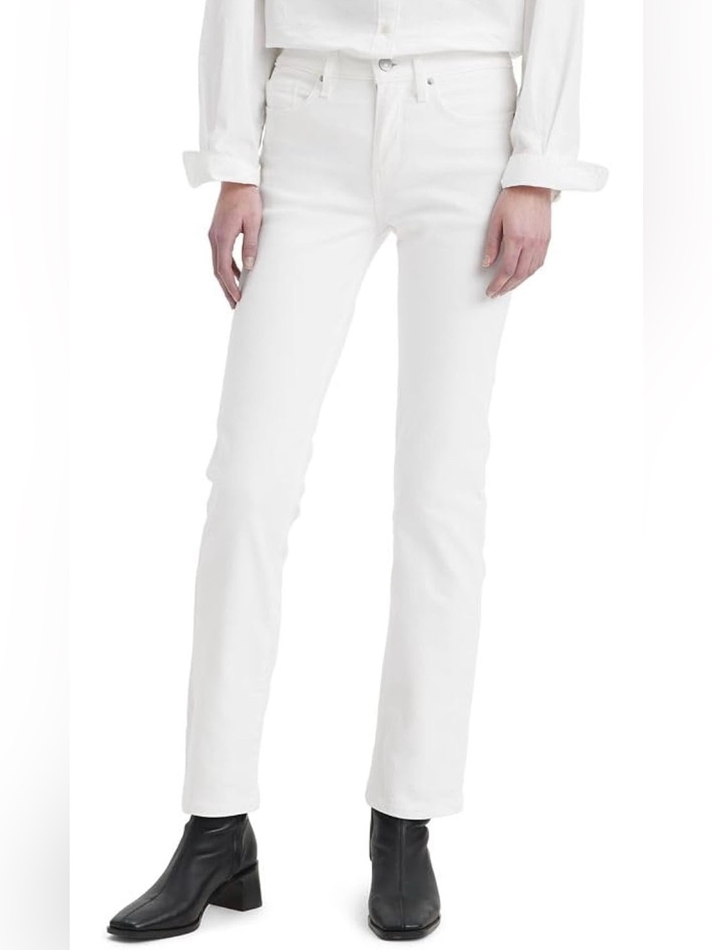 Levi’s Women’s 314 Shaping White Straight-Leg Women’s Jeans